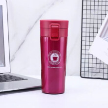 (Coffee Pink) Insulated Travel Coffee Mug Cup Thermal Stainless Steel Flask Vacuum Thermos