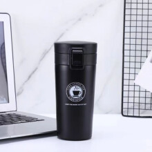(Coffee Black) Insulated Travel Coffee Mug Cup Thermal Stainless Steel Flask Vacuum Thermos