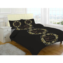 (Black, King) Asher Love Brushed Cotton Flannelette Thermal Sheet Set