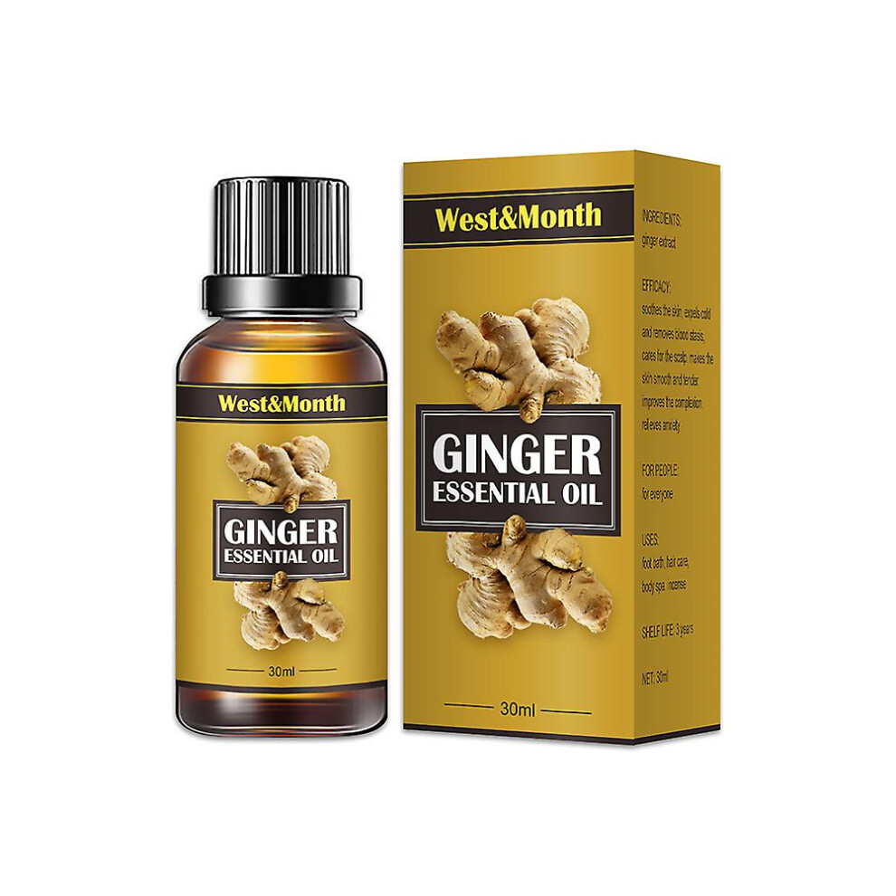 30ml Lymph Detoxification Ginger Oil,belly Drainage Ginger Oil,,lymphatic