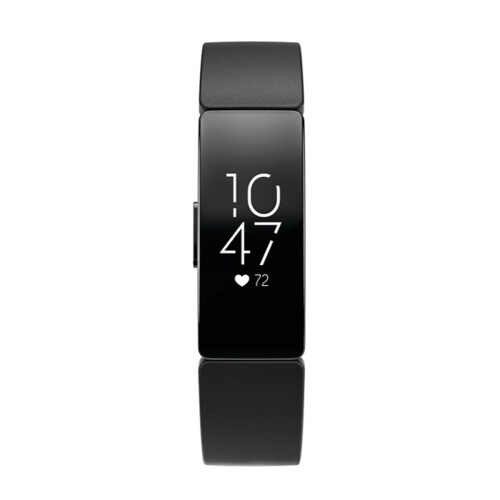 Fitbit Έξυπνο ρολόι Fitbit Inspire HR dial μαύρο 45mm λουράκι από καουτσούκ βραχιόλι γυμναστικής 1