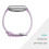 Fitbit Fitbit Versa Lite 40mm silver dial, purple silicone strap, smartwatch 4