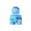 Boys Swimming Trunks Swimming Hat Set Blue 2XL 2