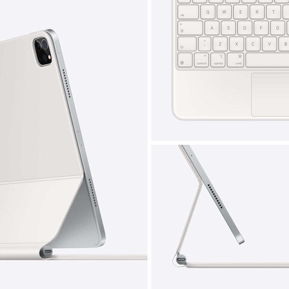 Apple Magic Keyboard - Keyboard and folio case - with trackpad - backlit - Apple Smart connector - QWERTY - UK - white