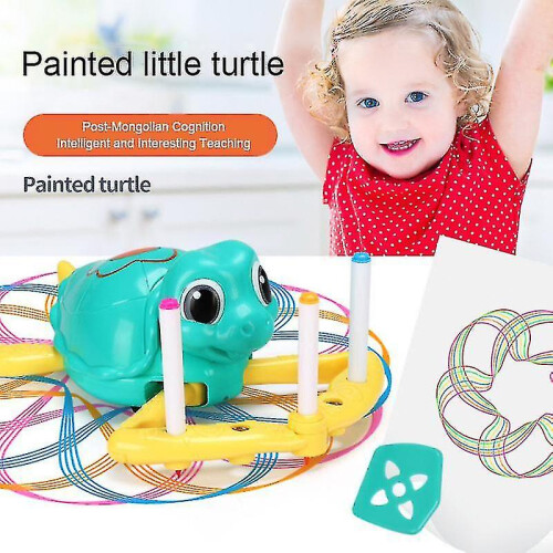 Children Intelligent Automatic Drawing Toy Little Turtle Painting Math Spelling Robot 2
