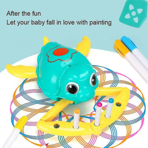 Children Intelligent Automatic Drawing Toy Little Turtle Painting Math Spelling Robot 1