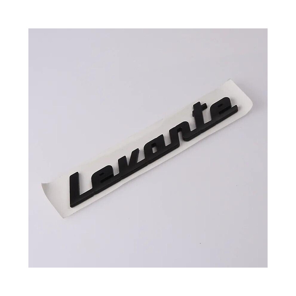(Black) 3D Abs Chrome Logo Levante Emblem Car Badge Trunk Decal For Maserati Levante Stikcer Accessories Black 5413367729098
