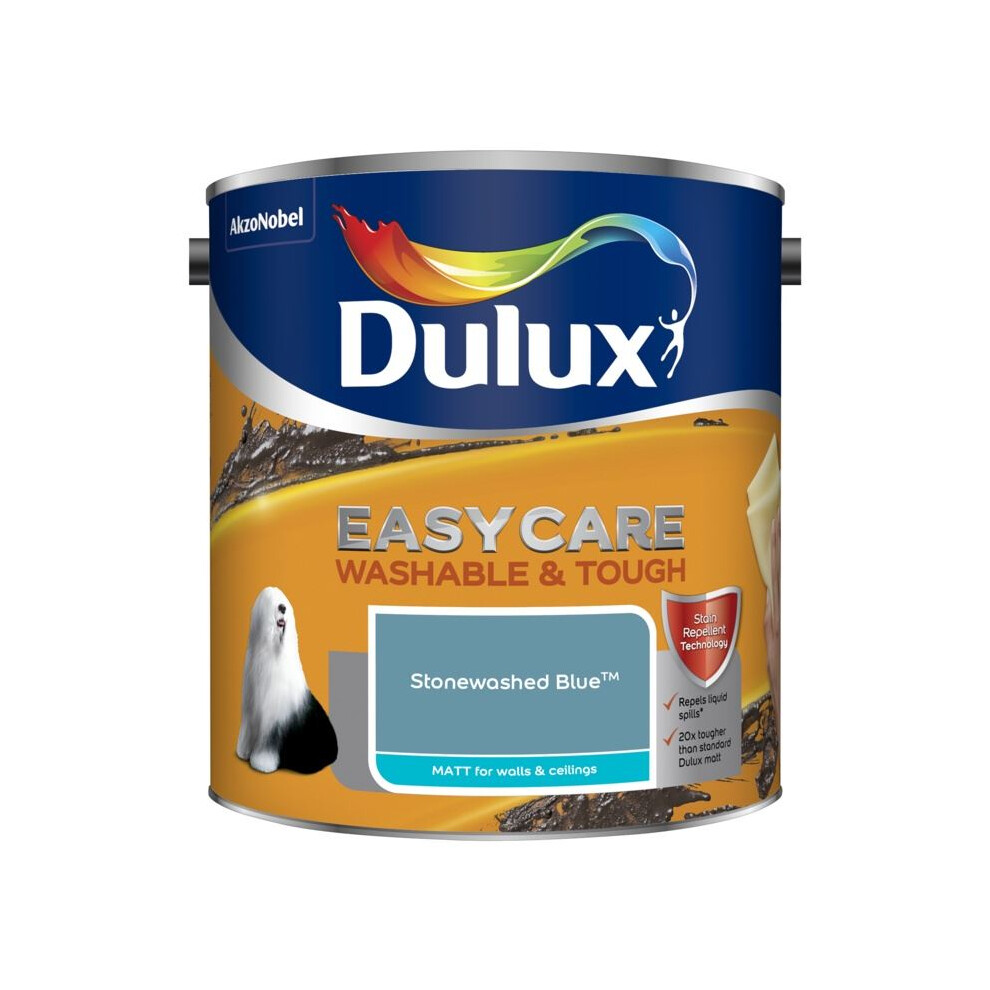 Dulux - Easycare Washable & Tough Matt 2.5L - Stonewashed Blue
