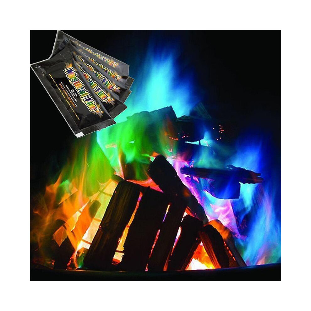 (25g) Mystical Fire Coloured Flames Bonfire Campfire Party Fireplace Flames Powder Powder