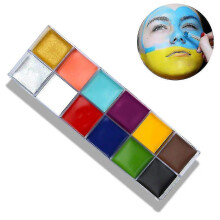 12 Colours Face Body Painting Greasepaint Halloween Party Stage Makeup Pigment