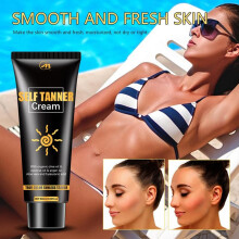 80ml Tanning Cream for Body Long-Lasting Sun Bronzing Sunless Tanner Sun Skin Care Tanning Lotion Beach Poolside Sunbathing