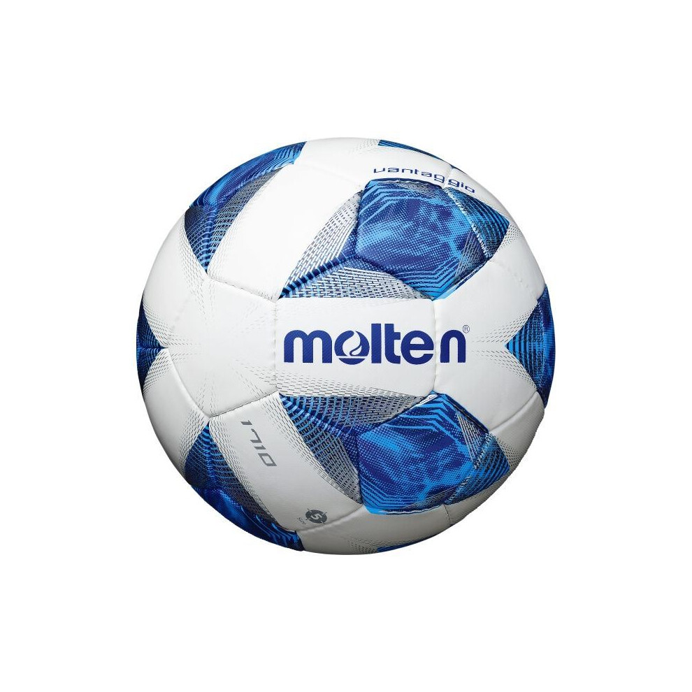 (4, Blue) Molten 1710 Vantaggio Football Latex Bladder PU Cover Soccer Training Ball