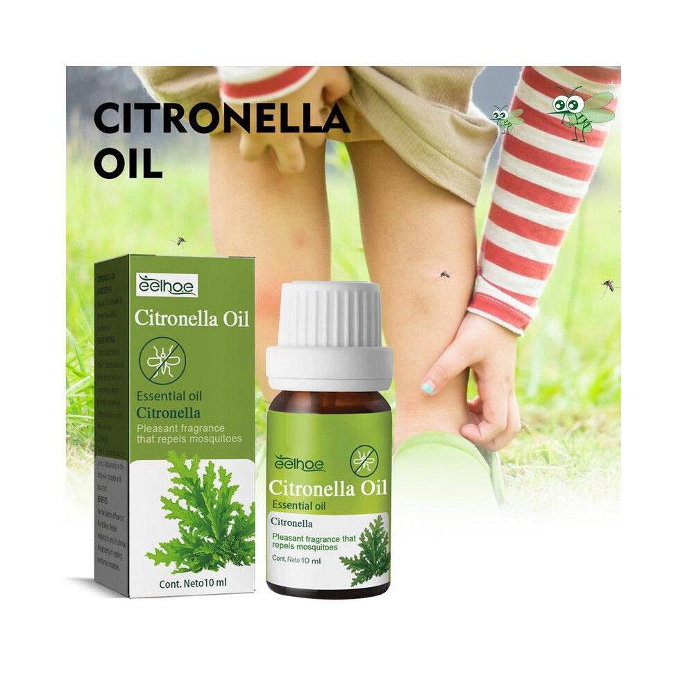 10ml Pure Natural Citronella Essential Oil Citronella Oil Mosquitoes Repellents Diffuser Aroma Oil Aromatic Essential Oils