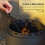 Outsunny Outsunny 48.5cm Smokeless Wood Burning Firepit Metal Fire Pit, Black 4