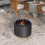 Outsunny Outsunny 48.5cm Smokeless Wood Burning Firepit Metal Fire Pit, Black 7