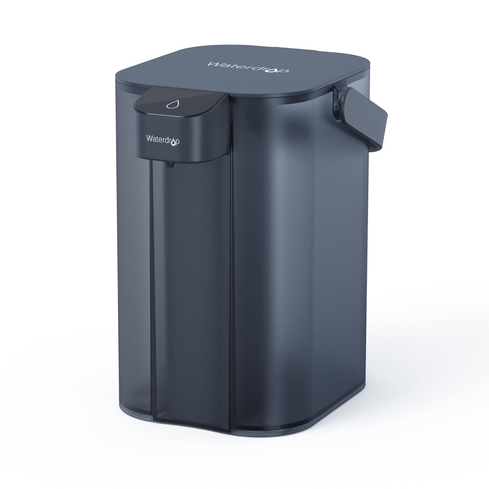 (Navy Blue) Electric Instant Water Filter with 3-Month Cartridge, 3.5 Liter Countertop Water Purification System, Reduces Chlorine, Lead, Mercury, Reduces