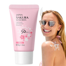 Sakura Whitening SPF50 Sunscreen Cream - Facial & Body Sun Block Moisturizer