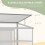 Outsunny Outsunny 4x2ft 3-Tier Greenhouse Outdoor Plant Grow Aluminium Frame w/ Roof Door 4