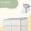 Outsunny Outsunny 4x2ft 3-Tier Greenhouse Outdoor Plant Grow Aluminium Frame w/ Roof Door 5