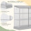 Outsunny Outsunny 4x2ft 3-Tier Greenhouse Outdoor Plant Grow Aluminium Frame w/ Roof Door 2