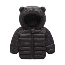 (Black, 2-3Years) Baby Kids Boy Girls Body Warm Light Coat jacket UK
