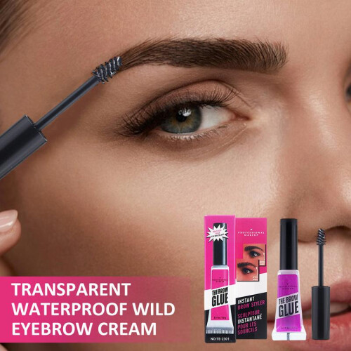 Waterproof Quick-Drying Eyebrow Styling Gel - 12ml Transparent Balm 2