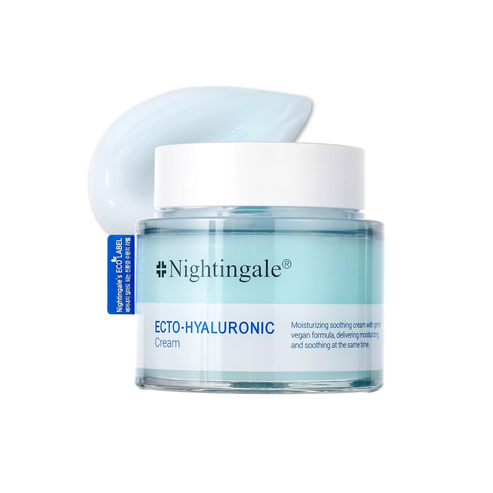 Cream Nightingale Hyaluronic Face 100Ml - Skin Care Deeply Moisturizing With Ectoin - Soothing For Sensitive Skin