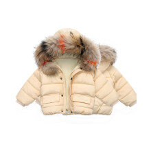(Champagne, 3-4 Years) Baby Kids Girls Coat Jacket Padded Puffer Warm NEW