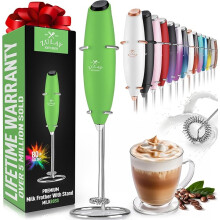 Zulay Powerful Milk Frother for Coffee - Coffee Frother Handheld Foam Maker for Lattes - Easy to Use Coffee Whisk Frother - Portable Electric Whisk