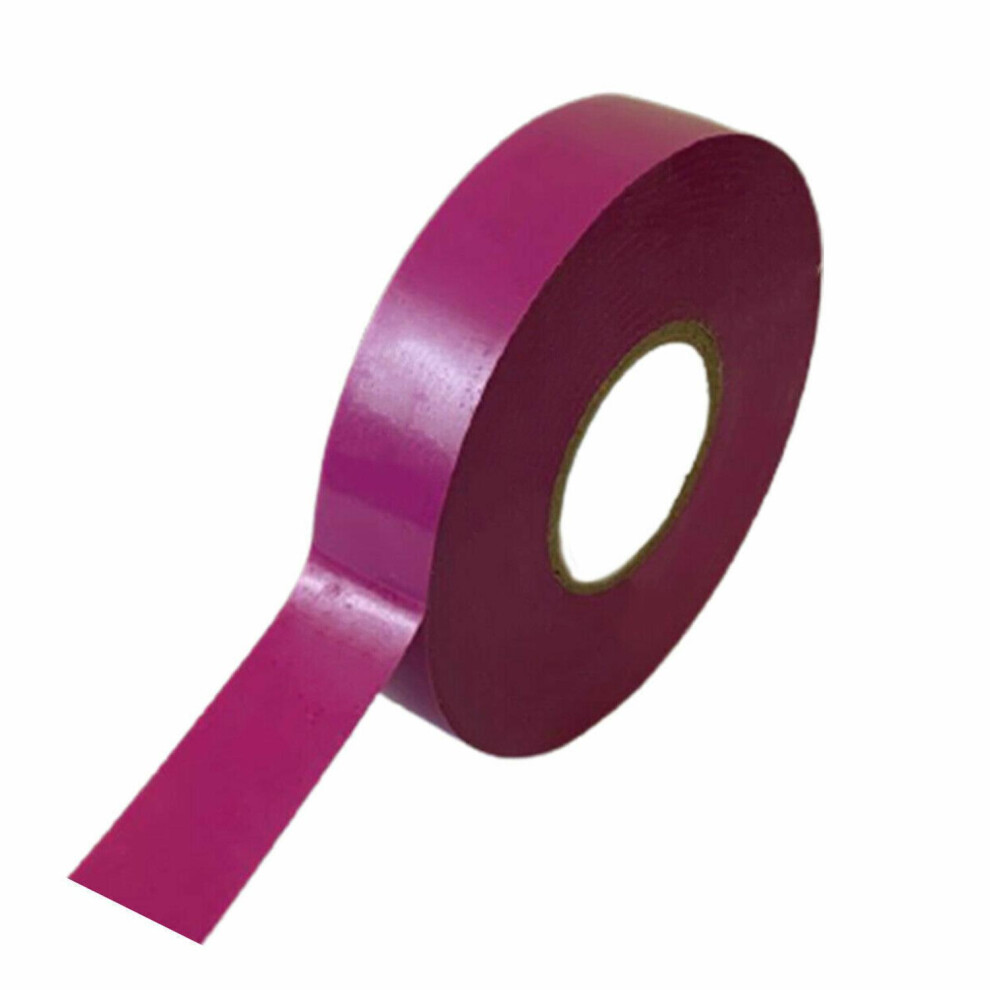 Taskar (, 2 Rolls) Electrical Insulation Tape Pvc Flame Retardant 19Mm X 20M Purple