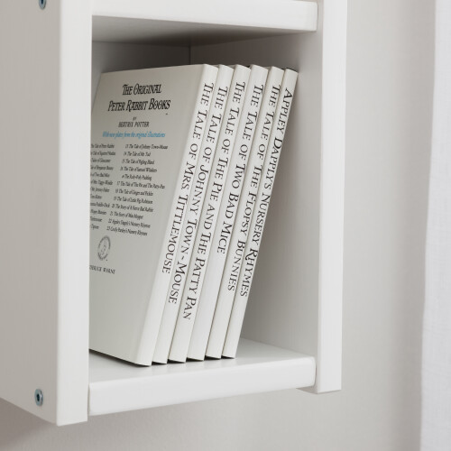 Noa and Nani Shelving Unit Wall Mounted Cube in Classic White 2