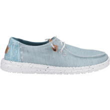 HEYDUDE Wendy Heathered Slub Tropical Shoe Blue