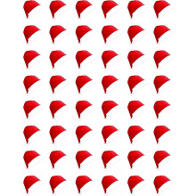 (Red-48pcs) 12pcs Santa Hats,comfortable Santa Hats Adult Bulk,red Classic Santa Claus Hat For Adults,xmas Hats