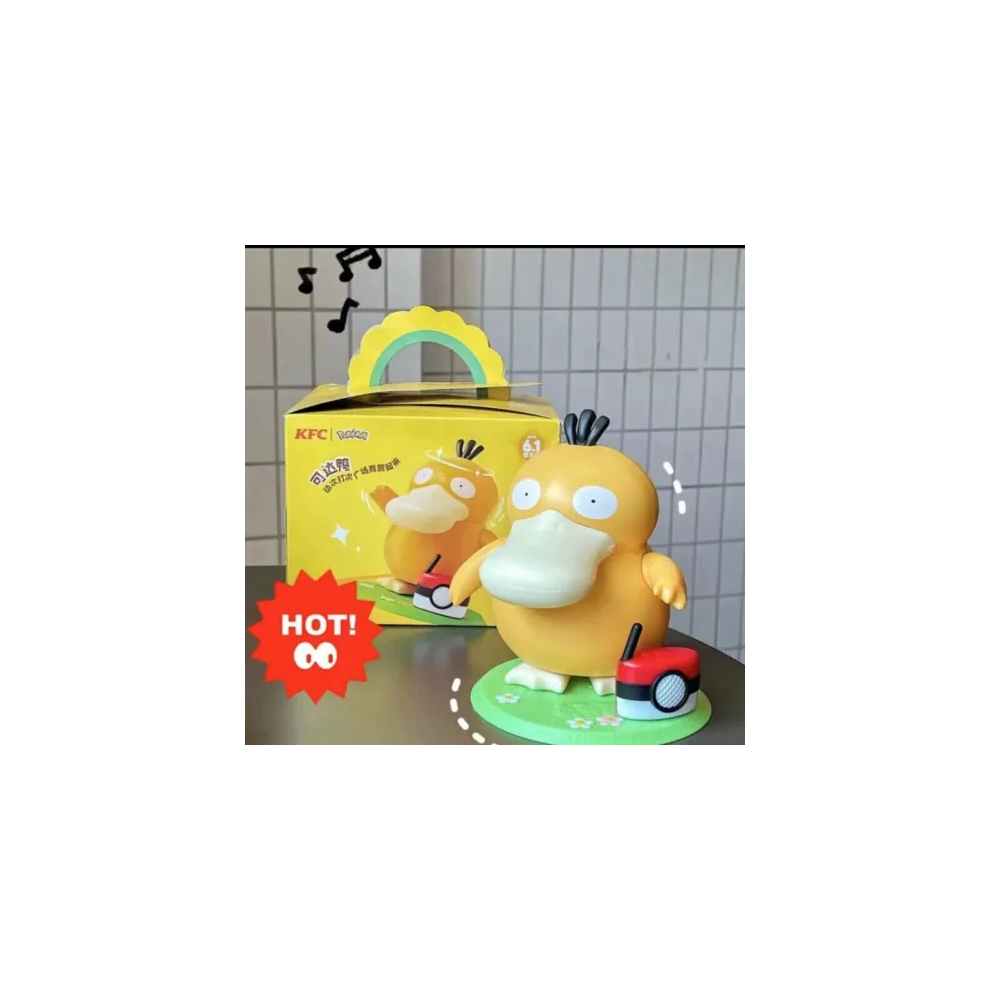 Dancing Psyduck toy Duck square dance music box Action Figure 2023