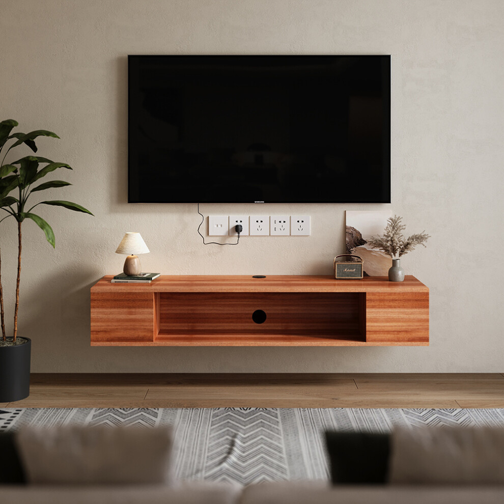 Floating TV Stand Cabinet TV Unit Multimedia Storage Shelves