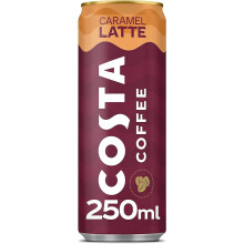 (Pack Of 8) Costa Coffee Caramel Latte Smooth & Creamy 250ML