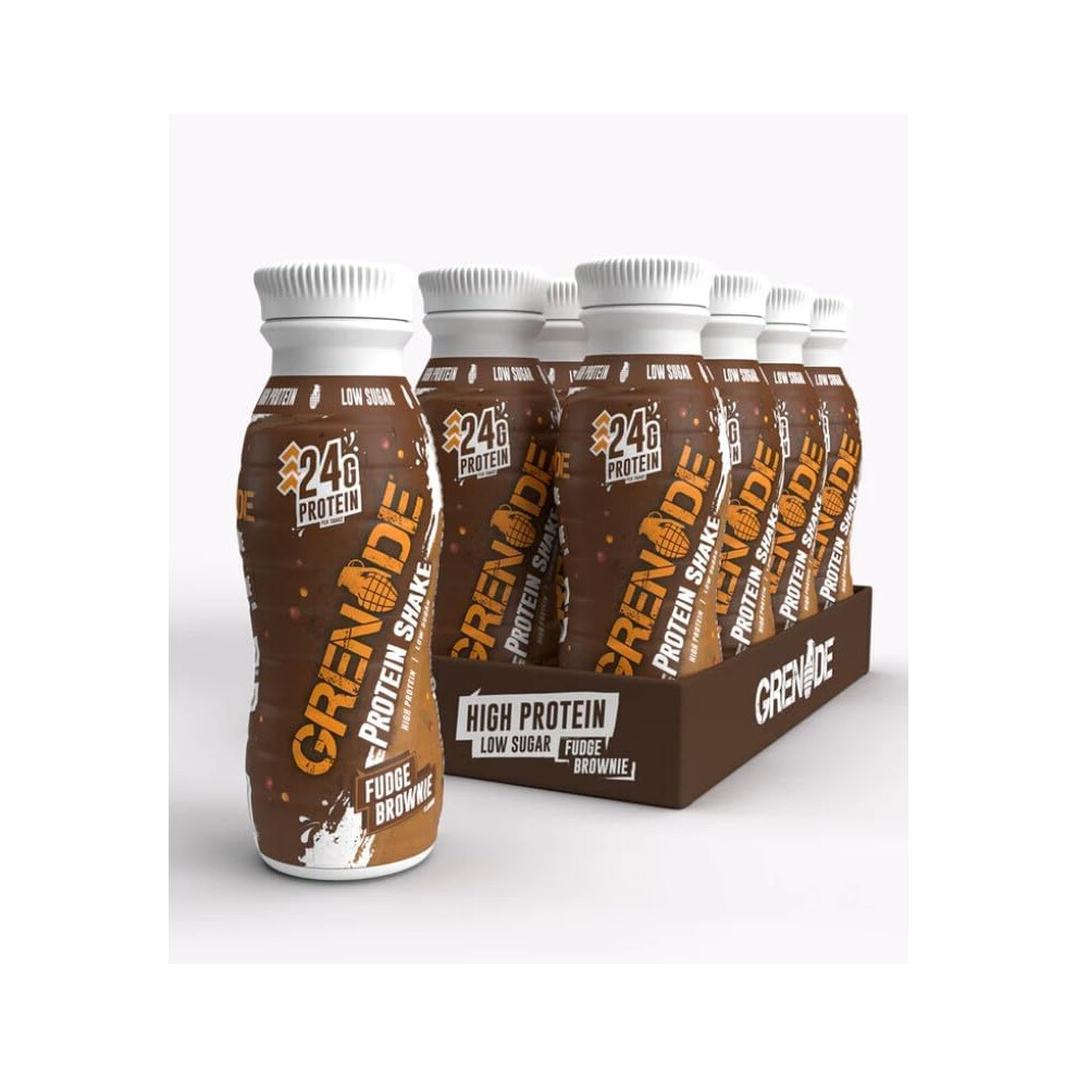 (Pack Of 4) Fudge Brownie Protein Shake 330Ml Grenade Large