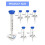(Royal blue) Rubber golf spikes Golf Tee adjustable height marker 9