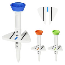 (Orange-red) Rubber golf spikes Golf Tee adjustable height marker