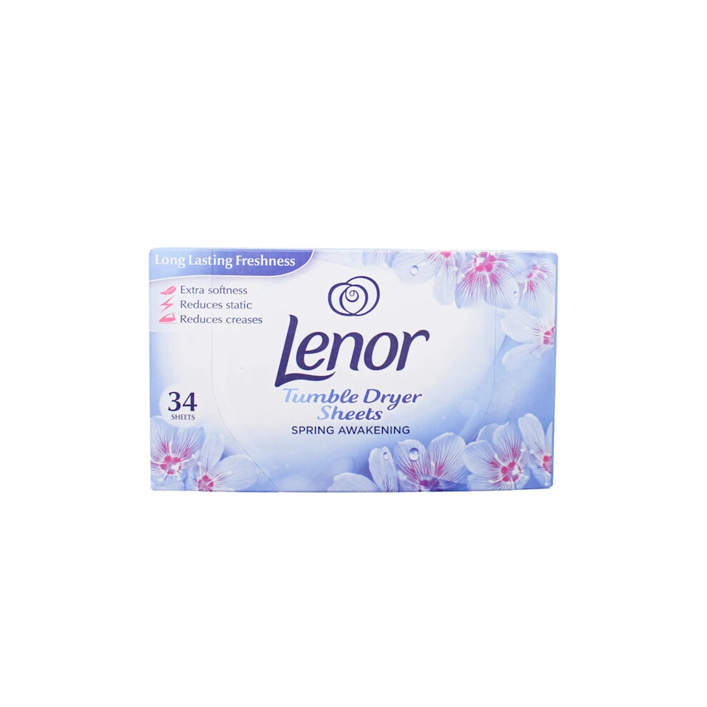 Lenor Tumble Dryer Sheets Spring Awakening - 34 Sheets