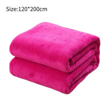 (Rose Pink, 120x200cm/47.24x78.74in) Plush Blanket Large Bed Sofa Travel Soft Warmer Double Comfortable Practical
