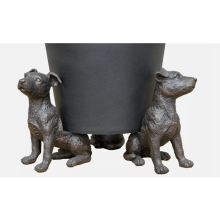Set of 3 Resin Plant Pot Stands Planter Feet | Dogs | Gardeners Gift