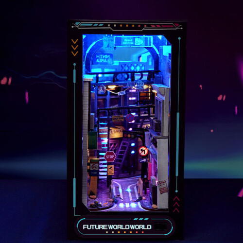 TC36 Kit maison miniature à assembler manuellement avec lumière LED 1