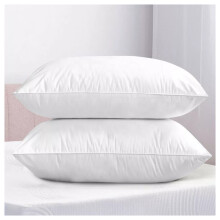 (Bounce Back Pillow (Pack of 2)) Soft Pillow Pair Stripe Quilted Neck Spine Pillows