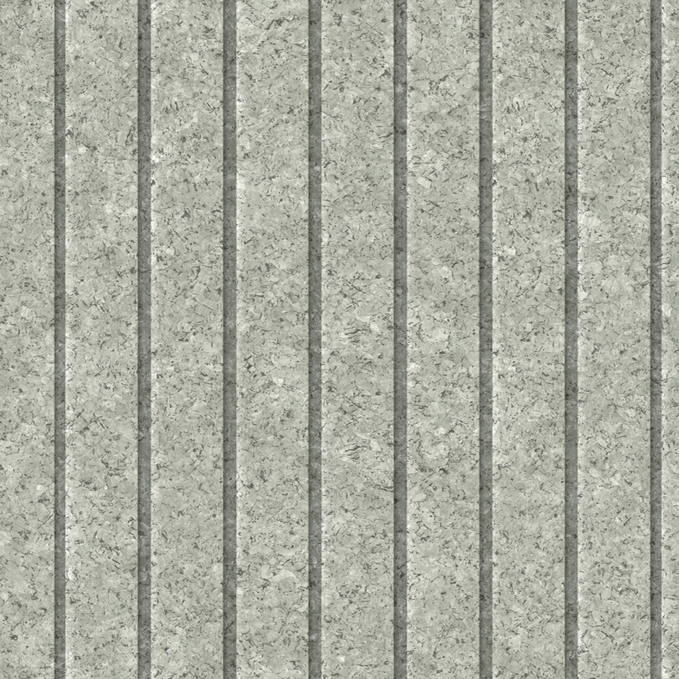 Muriva Ugepa Wooden Slats 3D Wood Marble Panel Stripe Wallpaper Green