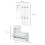 Homcom HOMCOM Entryway Organizer Shoe Storage Space Saving Mirror Chest Wardrobe Drawer 2