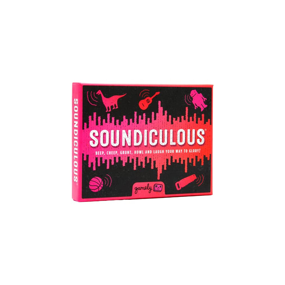 Soundiculous: The Pocketsize Party Game of Hilarious Sounds | The Family Friendly Card Game That Gets Kids, Adults and the Whole Family Laughing