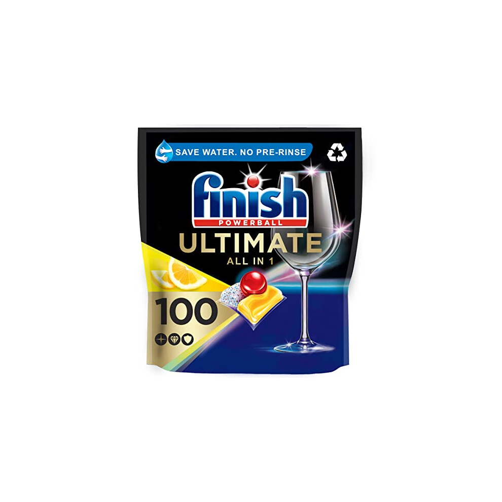 Finish Quantum Ultimate Dishwasher Tablets Lemon Scent 100's