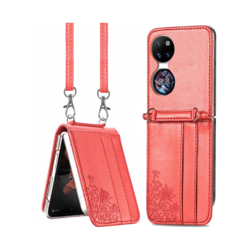 045 Phone Case Diagonal Strap Protective Case Suitable For Huawei P50pocket 766262035128