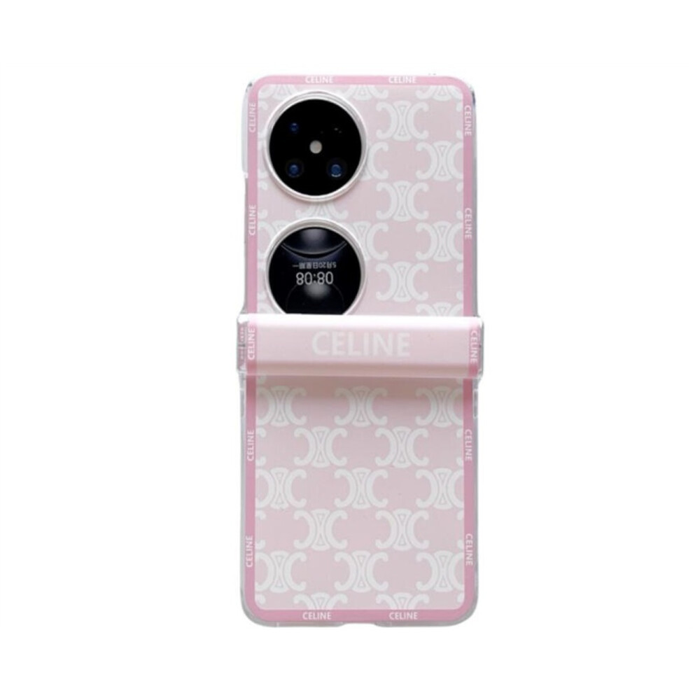 082 Phone Case Foldable Screen Protector Suitable For Huawei P50pocket Pink 766262035869